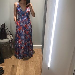 V-neck maxi dress in Ratti® Rio floral